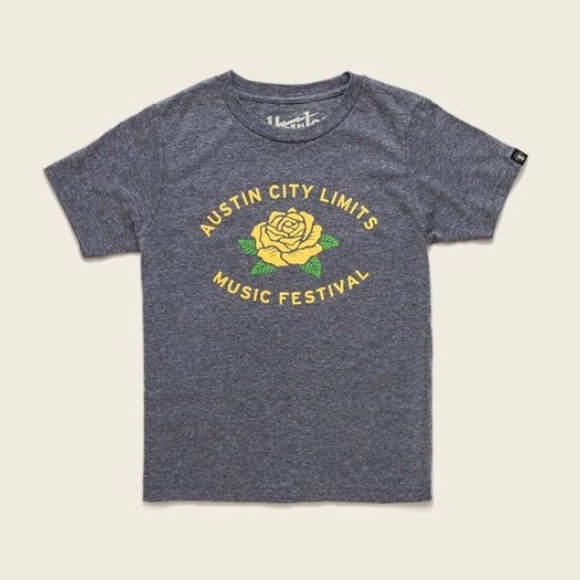 Howler Bros Other - Howler bros Austin city limits music festival graphic grey tee yellow rose sz L